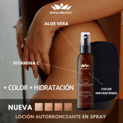 Autobronceante en spray Royal Bronze 120 ml - DHA 10% - DARK - Image 3