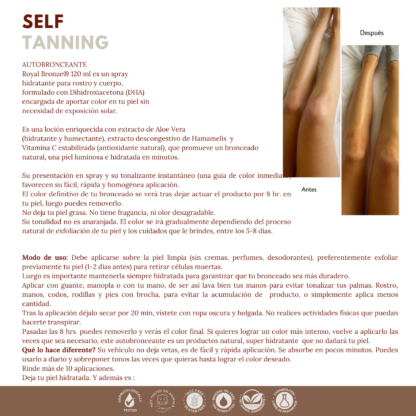 Autobronceante en spray Royal Bronze 120 ml - DHA 10% - DARK - Image 4