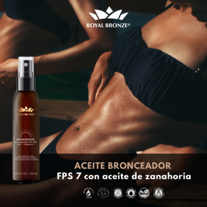 Tanning Oil - bronceador factor 7 en spray Royal Bronze 120 ml - Image 3