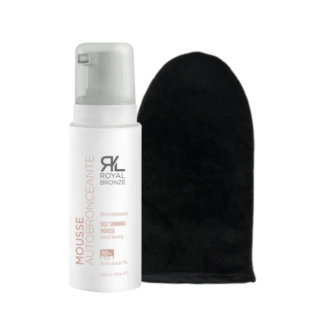 KIT Mousse autobronceante 170 ml - DHA 10% + 1% E - ULTRA DARK + aplicador !